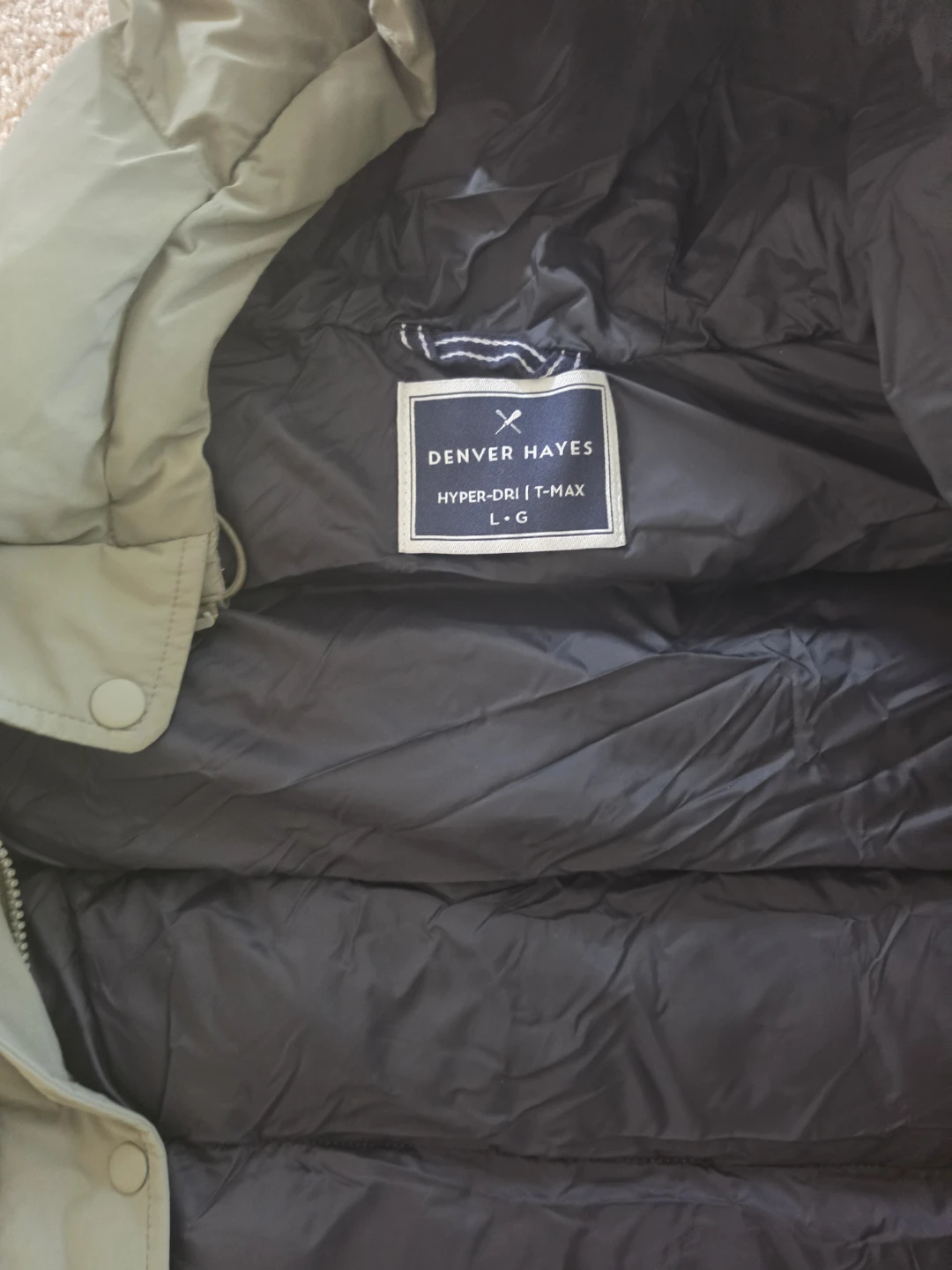 Denver Hayes Long Puffer Coat  L size - photo 2