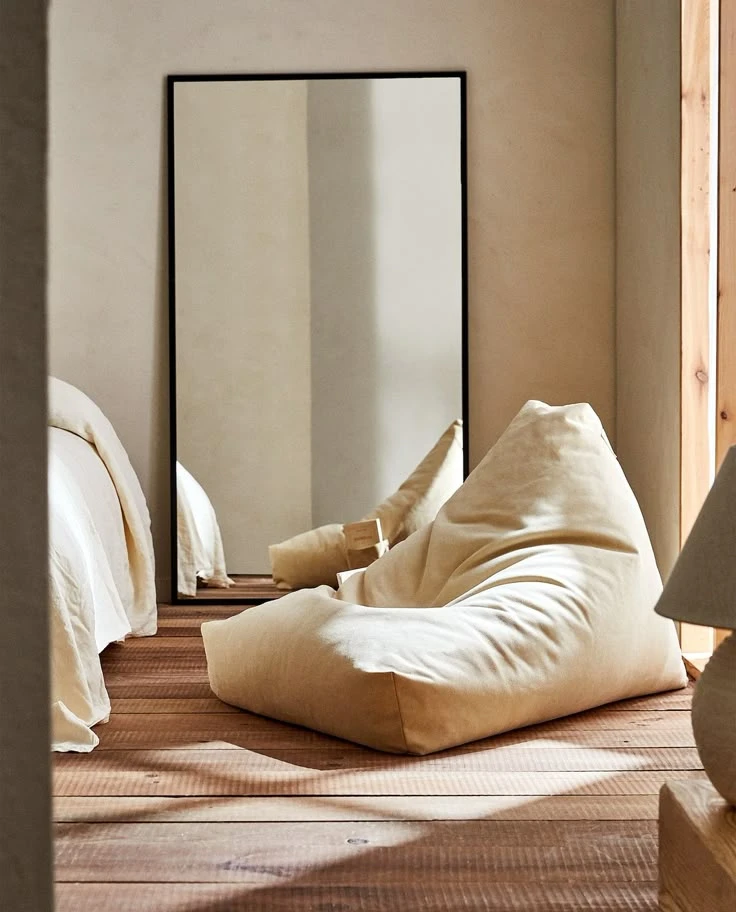 ZARA home Canvas Bean Bag