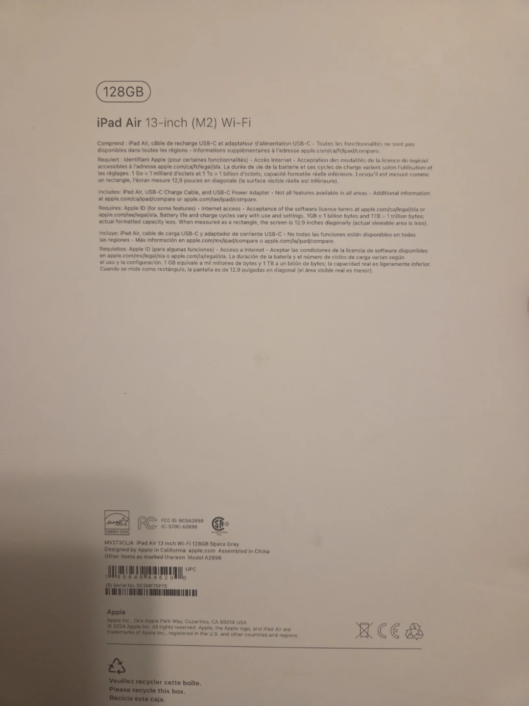 Apple iPad Air 13-inch (M2) 128GB Wi-Fi - photo 5