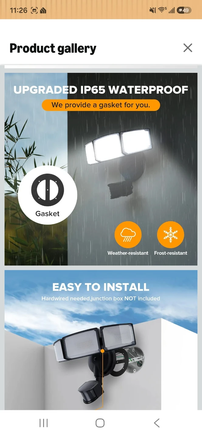 LUTEC LED Motion Sensor Floodlight - photo 4