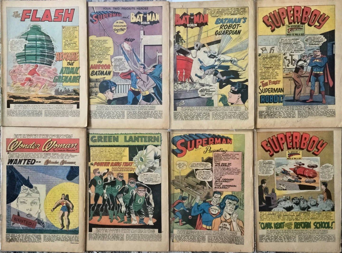 DC Silver Age Major Key Comics (8) Superman 1st Bizarro