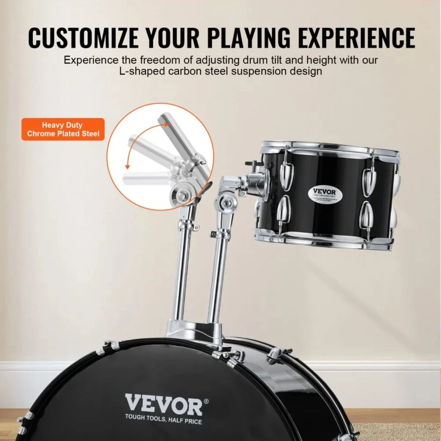 VEVOR 5-Piece Adult Drum Set - photo 4