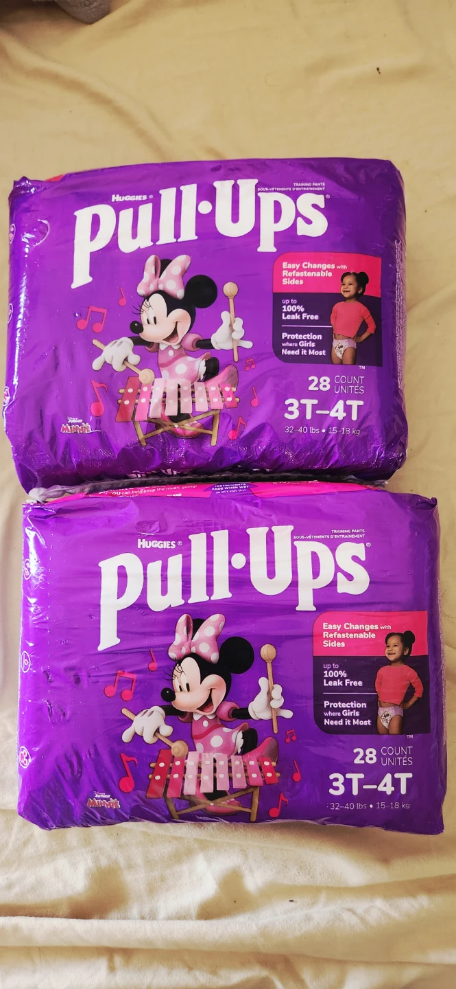 Huggies Pull ups Size 3T to 4T