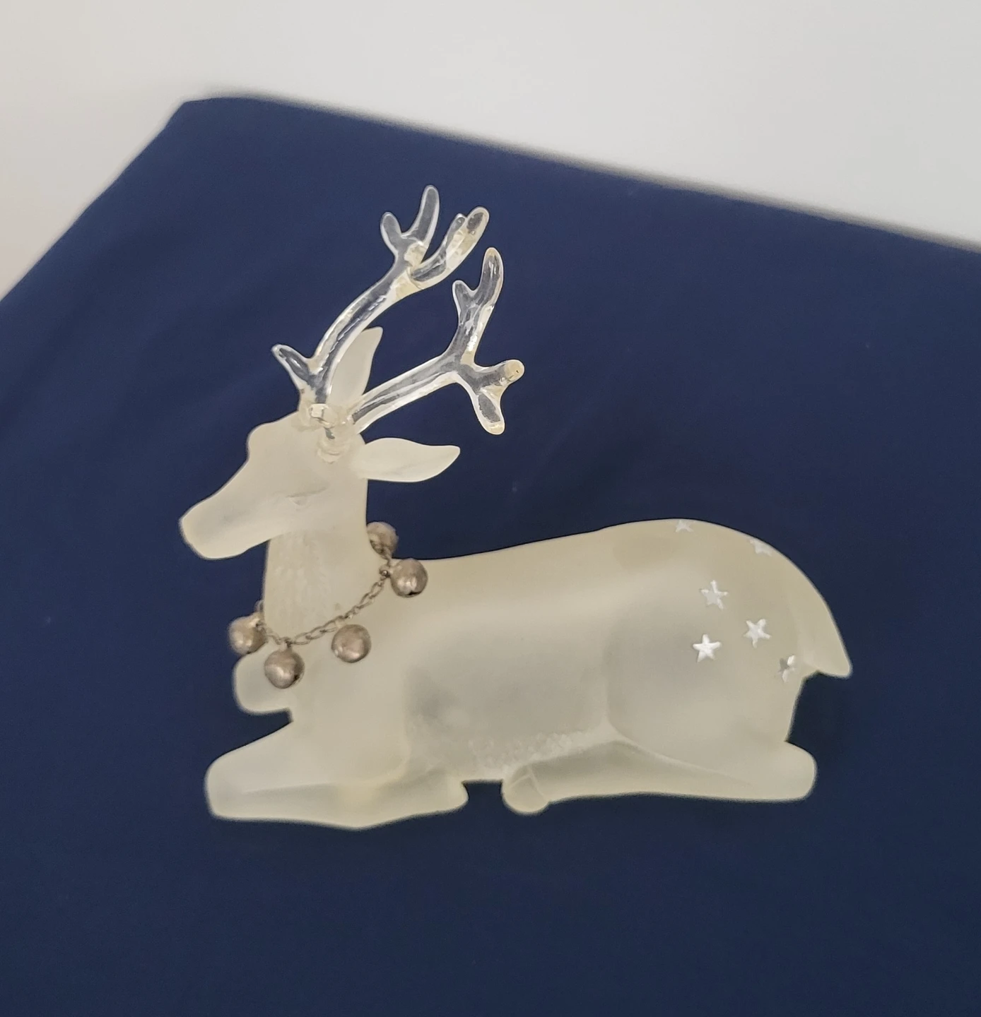 Frosted Acrylic Reindeer Figurine