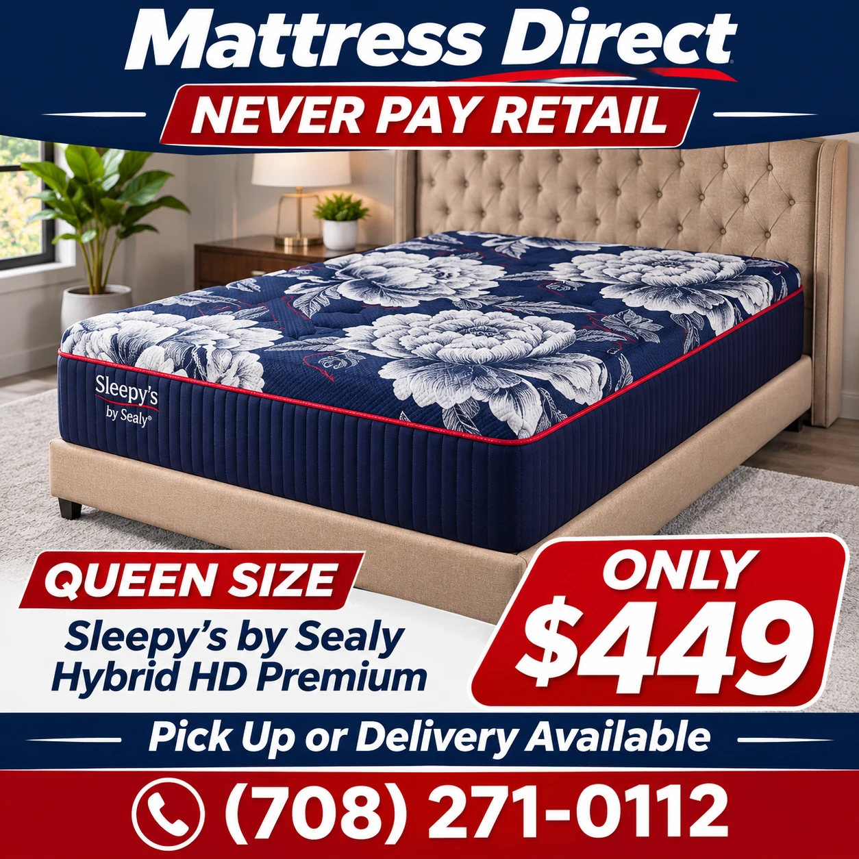 Sleepys by Sealy Hybrid HD Mattress