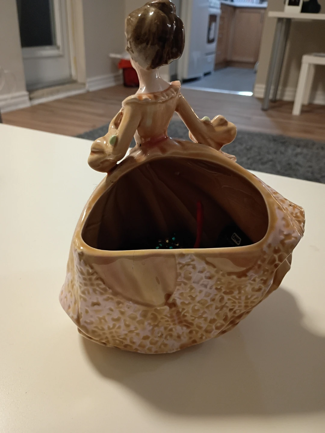 Vintage Ceramic Lady Figurine Planter - photo 3