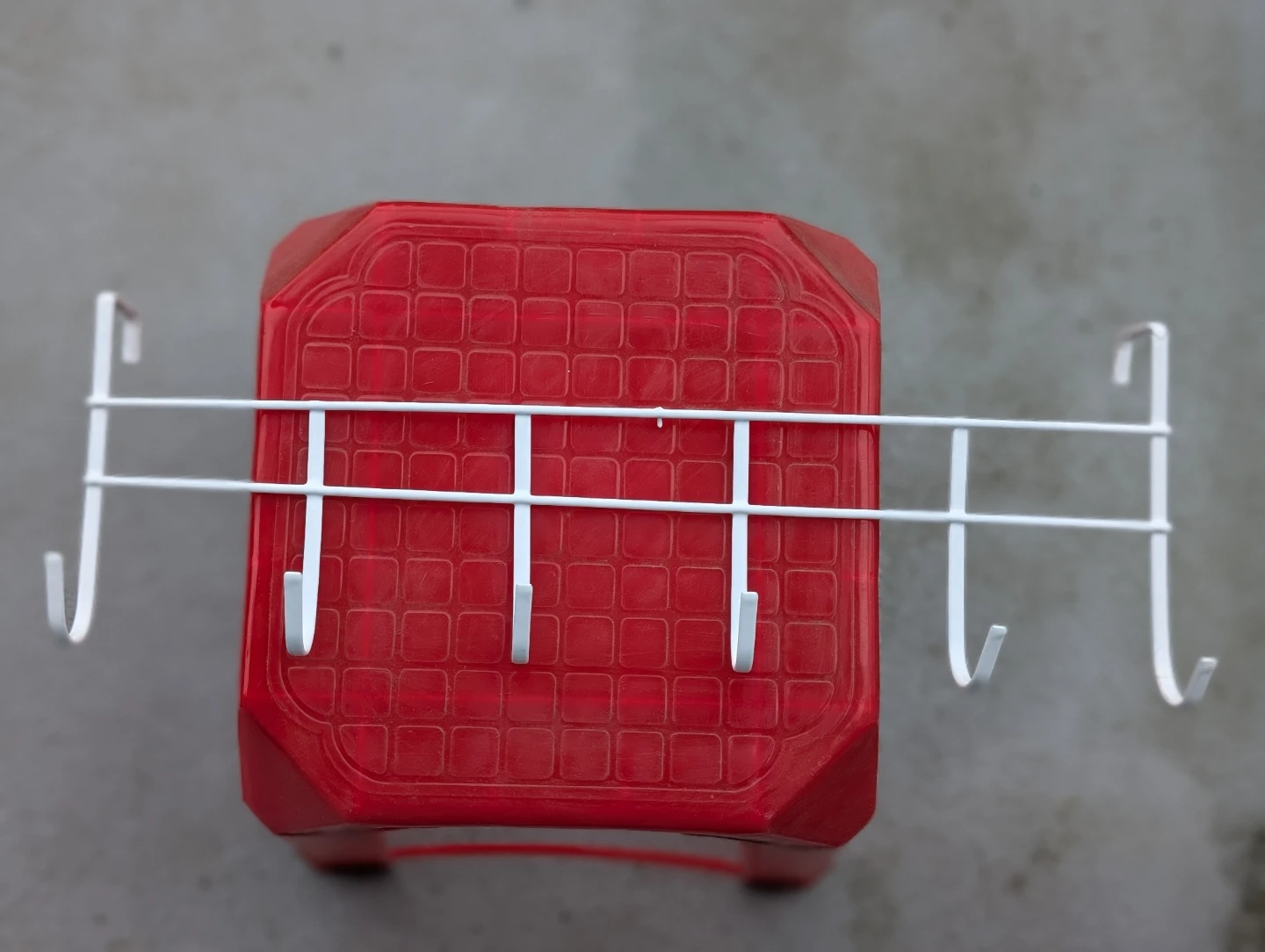 White Over-the-Door Hook Rack - photo 2
