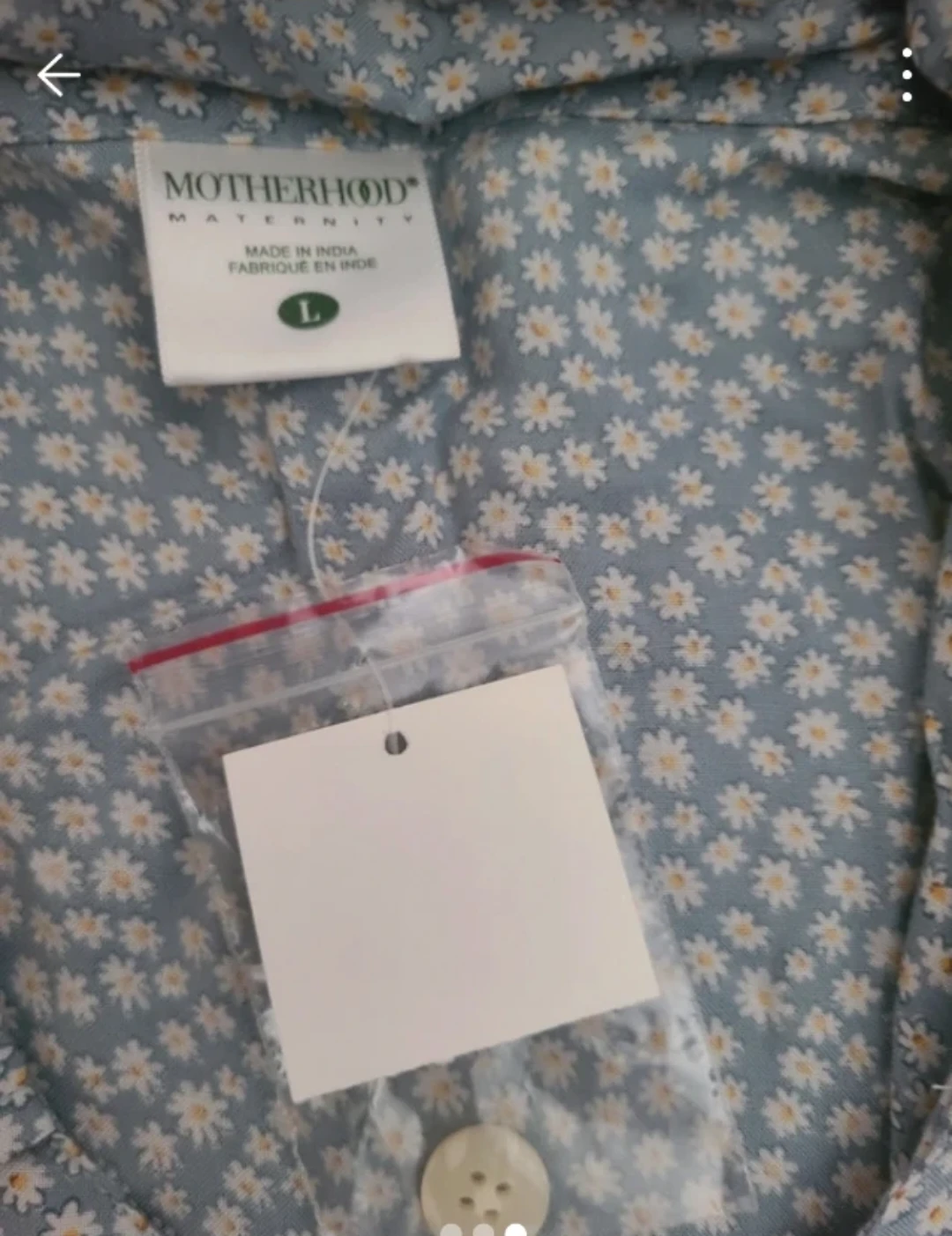 Motherhood Maternity Blue Floral Romper - photo 3