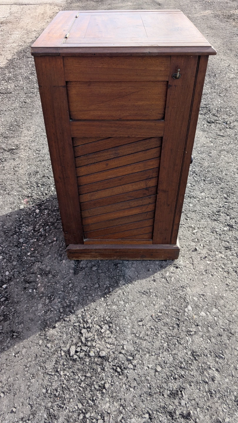 Vintage Wooden Washstand with Ceramic Basin - photo 4