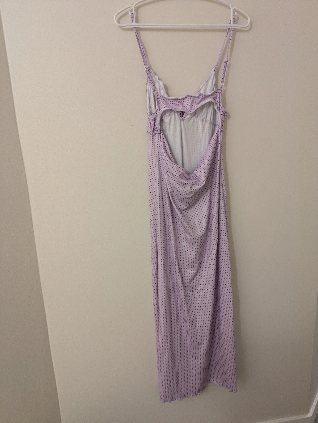 Lilac polka dot maxi dress - photo 2