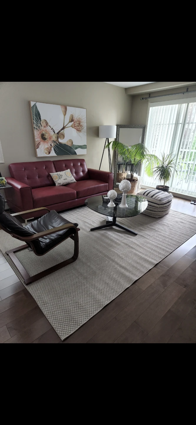 Modern glass coffee table