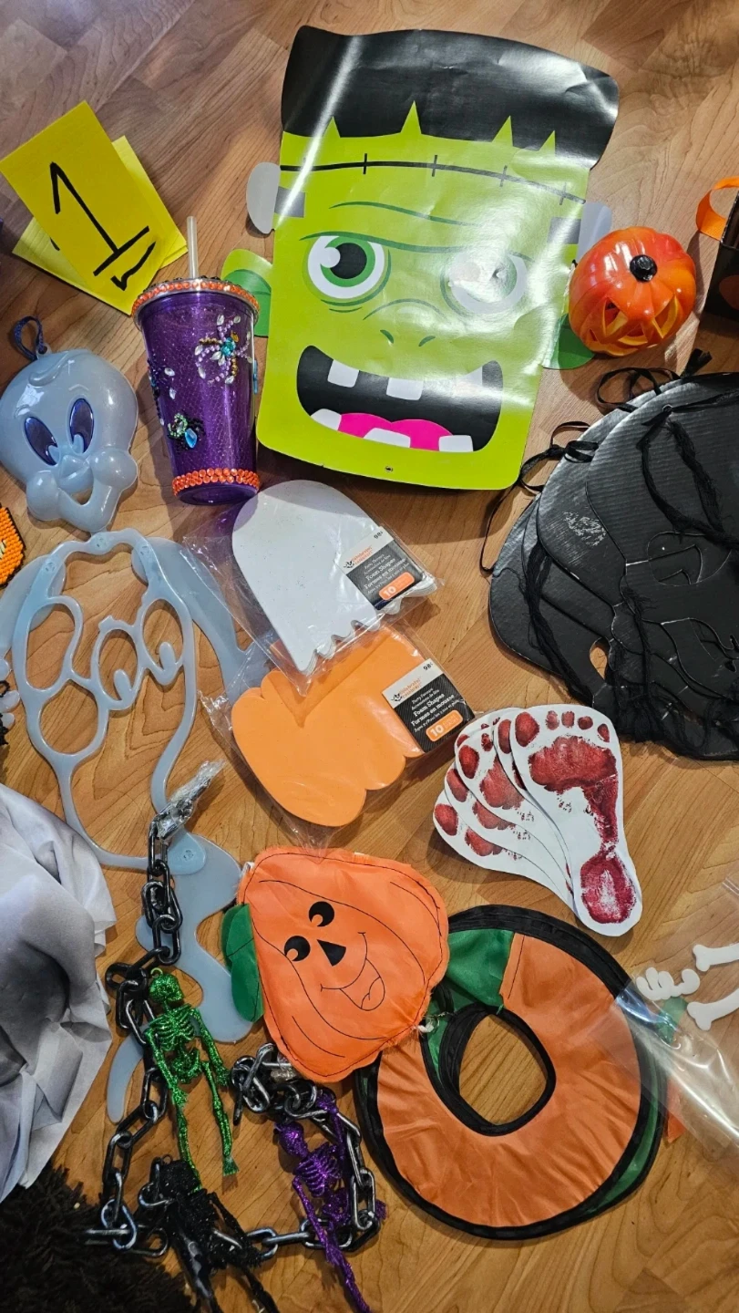 Assorted Used Halloween Decorations Lot - photo 3