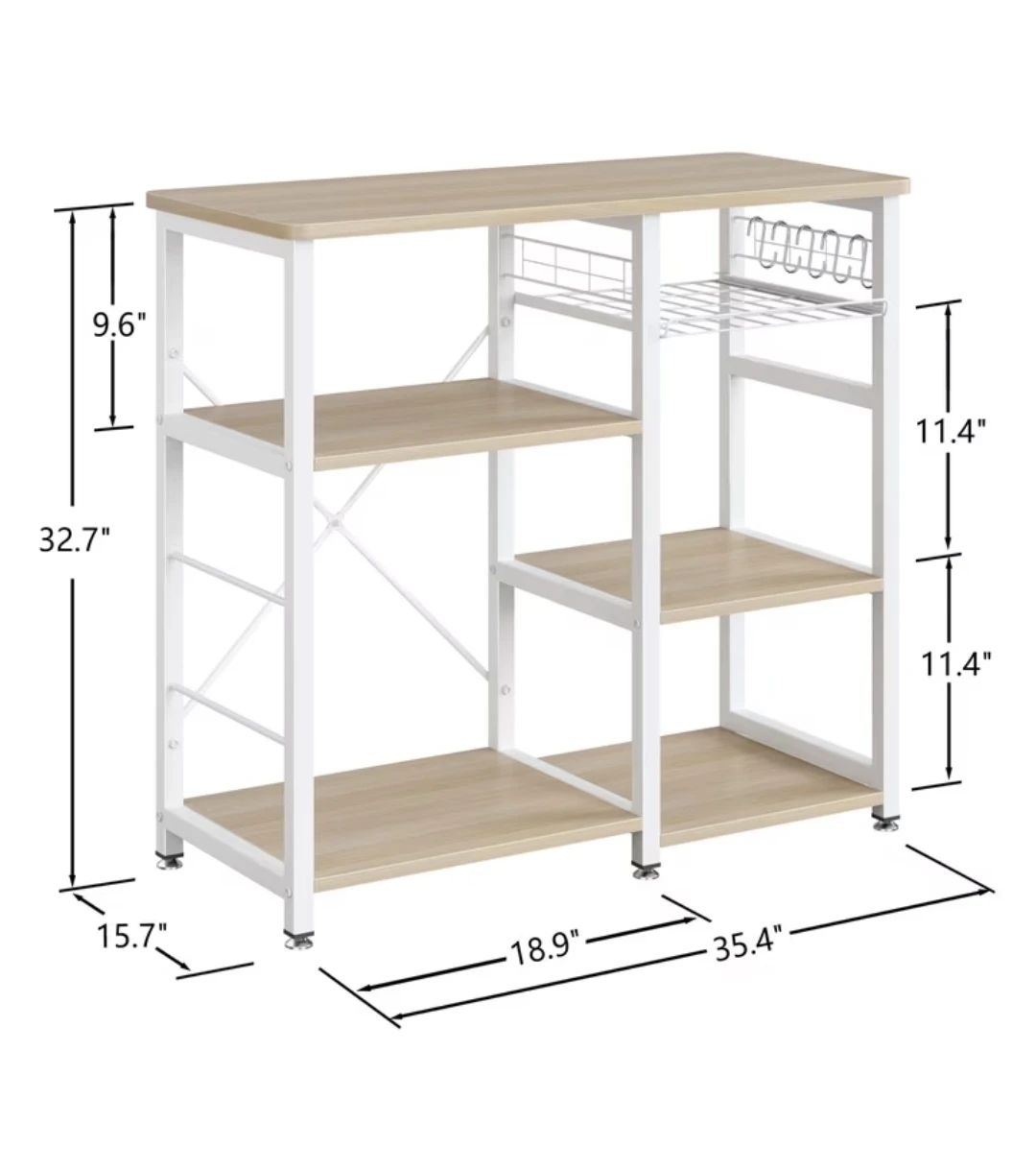 Kitchen Baker's Rack with Shelves - photo 3