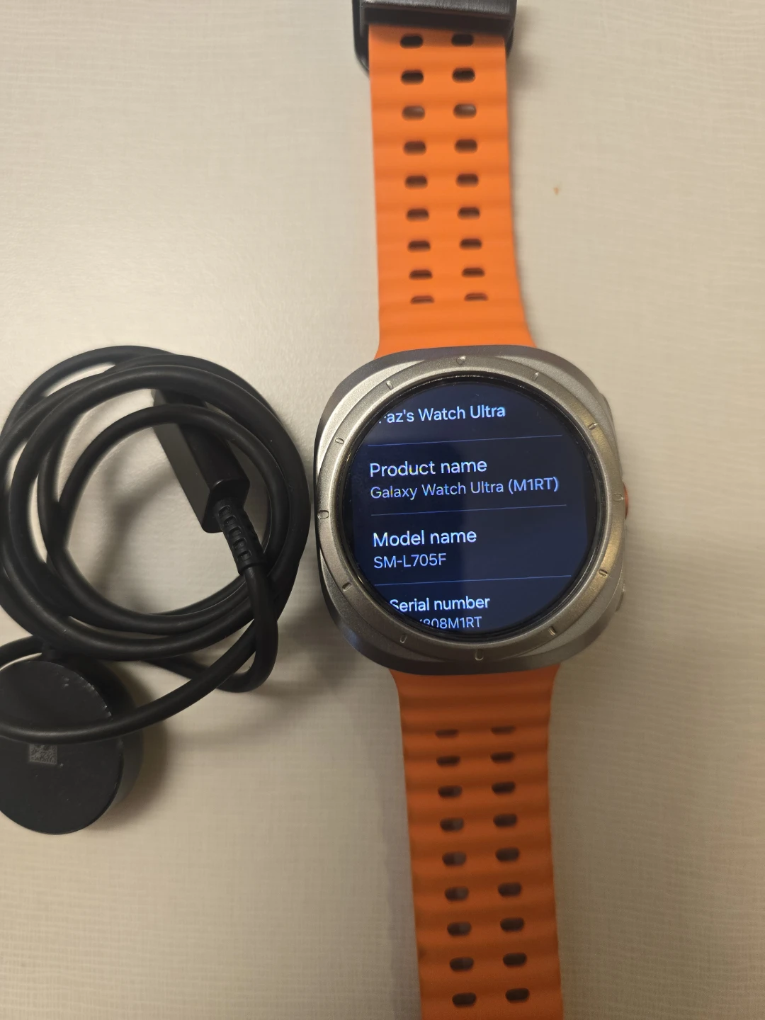 Samsung Galaxy Watch Ultra 2024 – 47mm LTE – Grey/Orange - photo 3