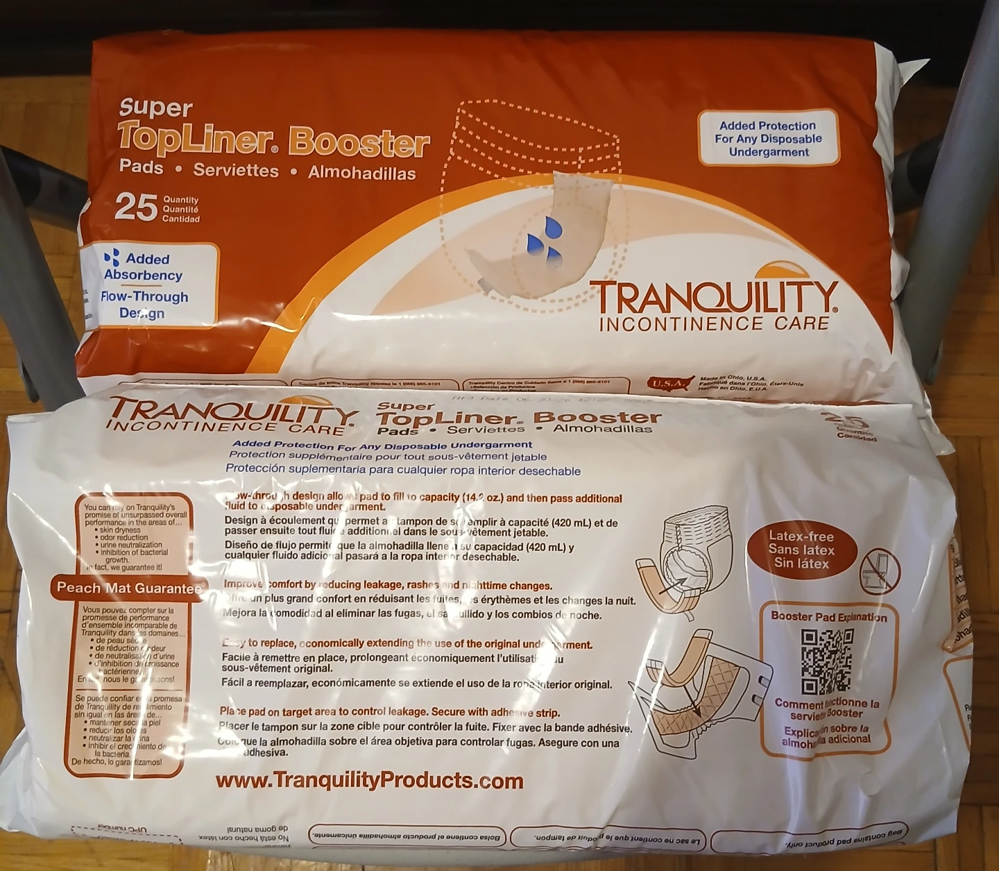 Tranquility Super TopLiner Booster Pads 25ct