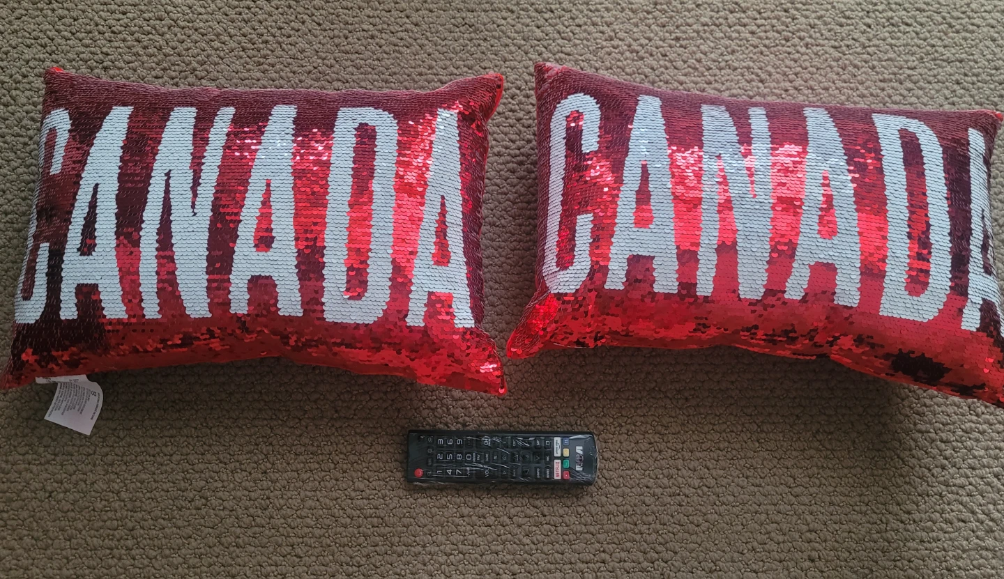 Canada Sequin Throw Pillows