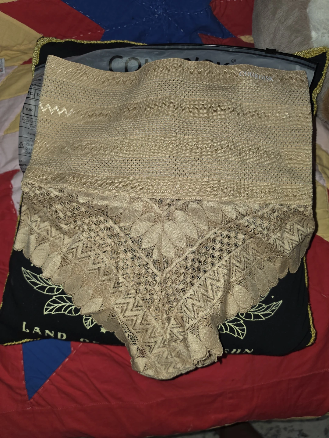 Courdisk High-Waisted Beige Shaping Briefs