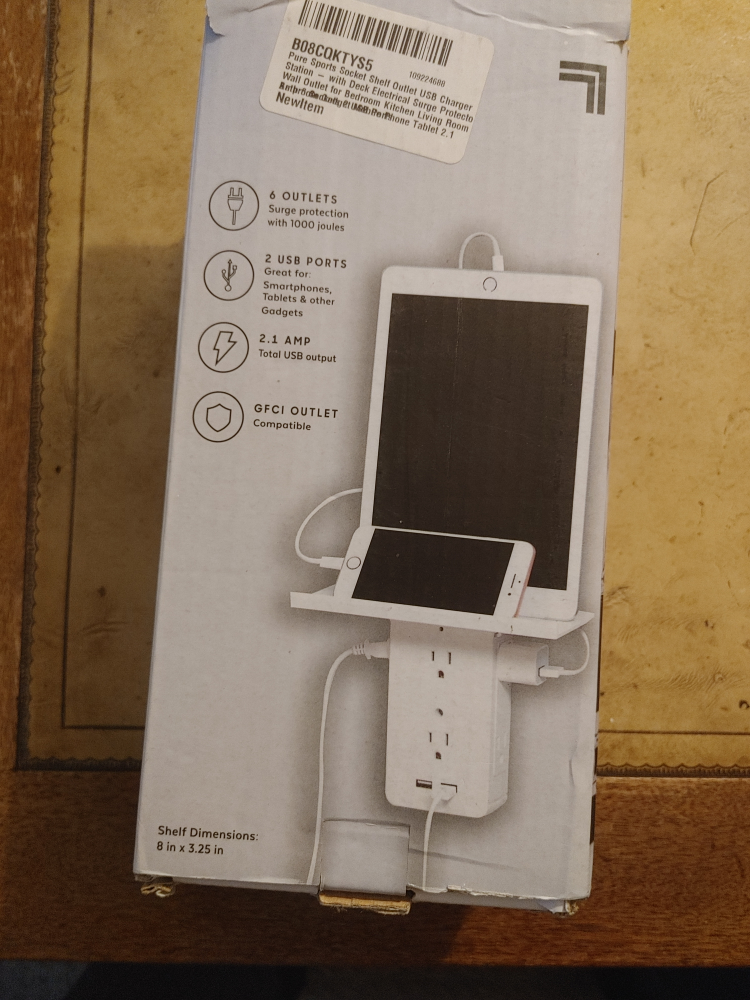 6 outlets and shelf - photo 3