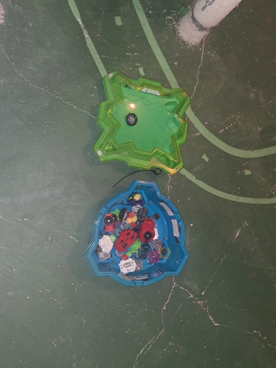 Beyblade Stadiums and Assorted Launchers