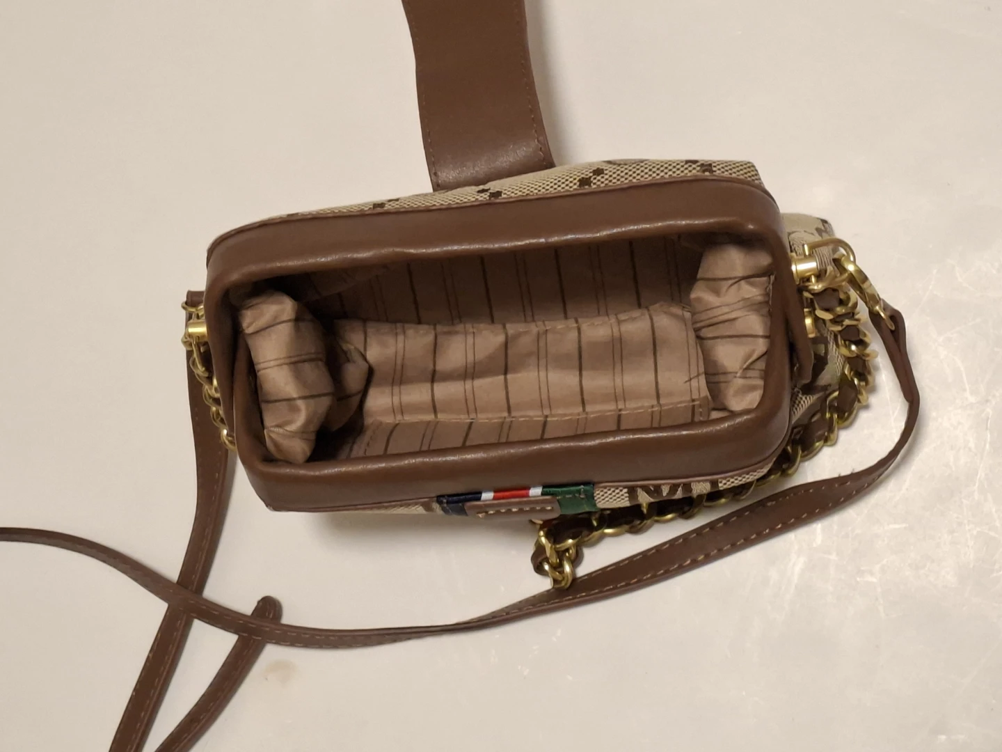 Stylish Square Monogram Crossbody Bag - photo 3