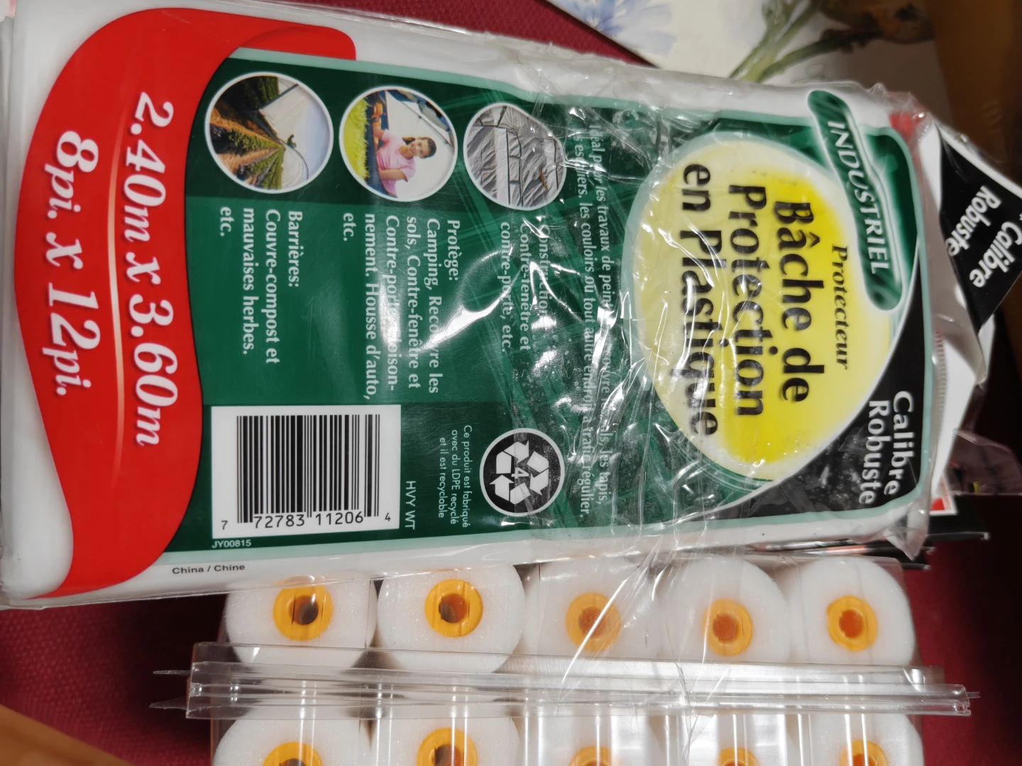 Bennett Paint Brushes and Plastic Drop Sheet Set - photo 2