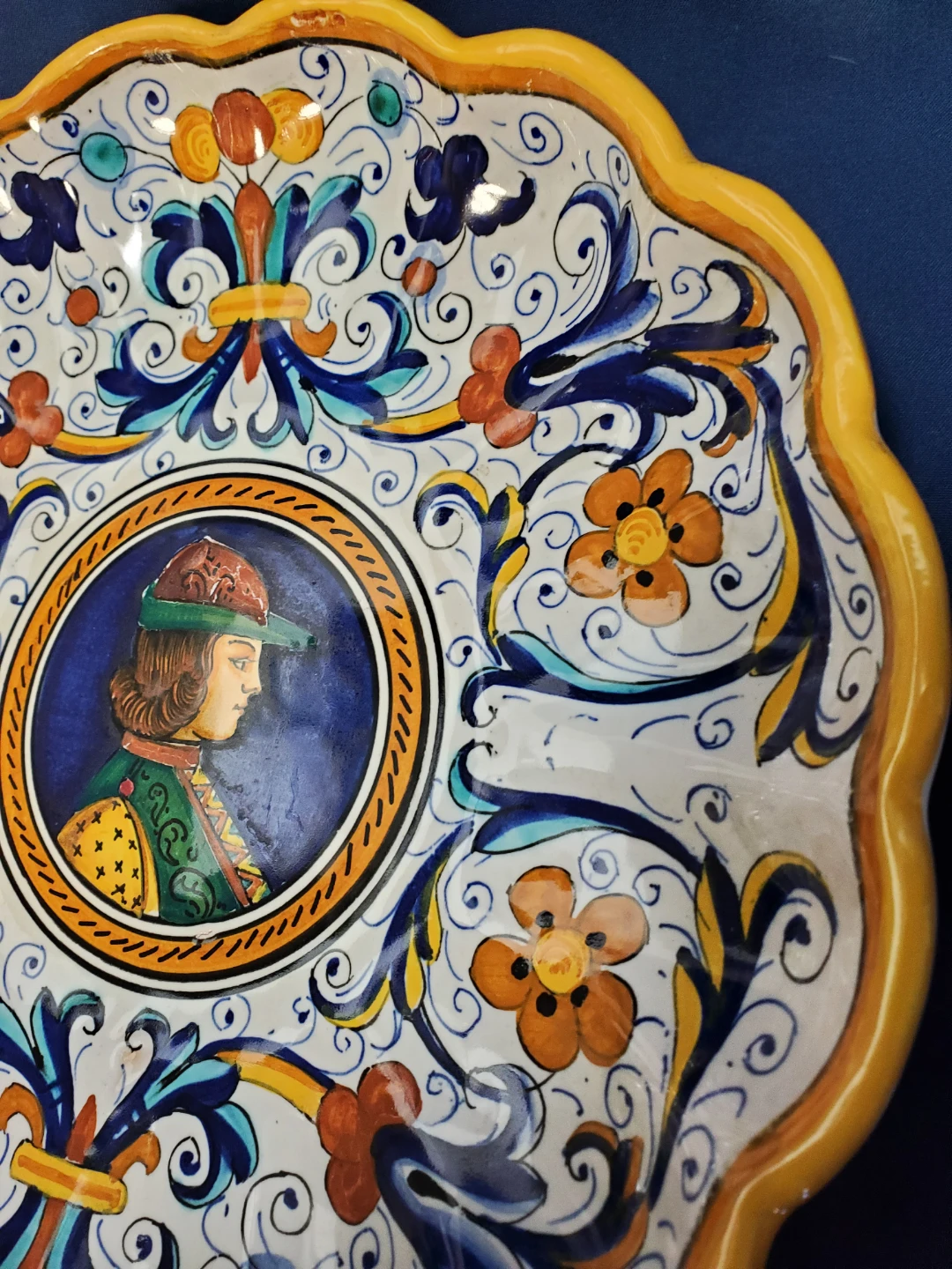 Vintage Italian Decorative Wall Plate ARS Deruta - photo 4