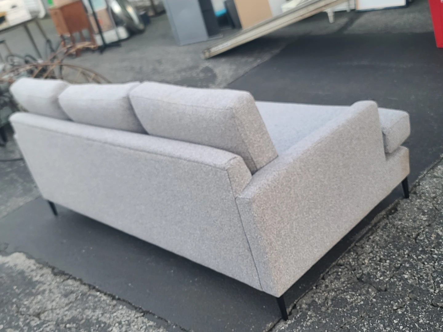 Stylus Made-to-Order Modern Light Grey Sofa - photo 5
