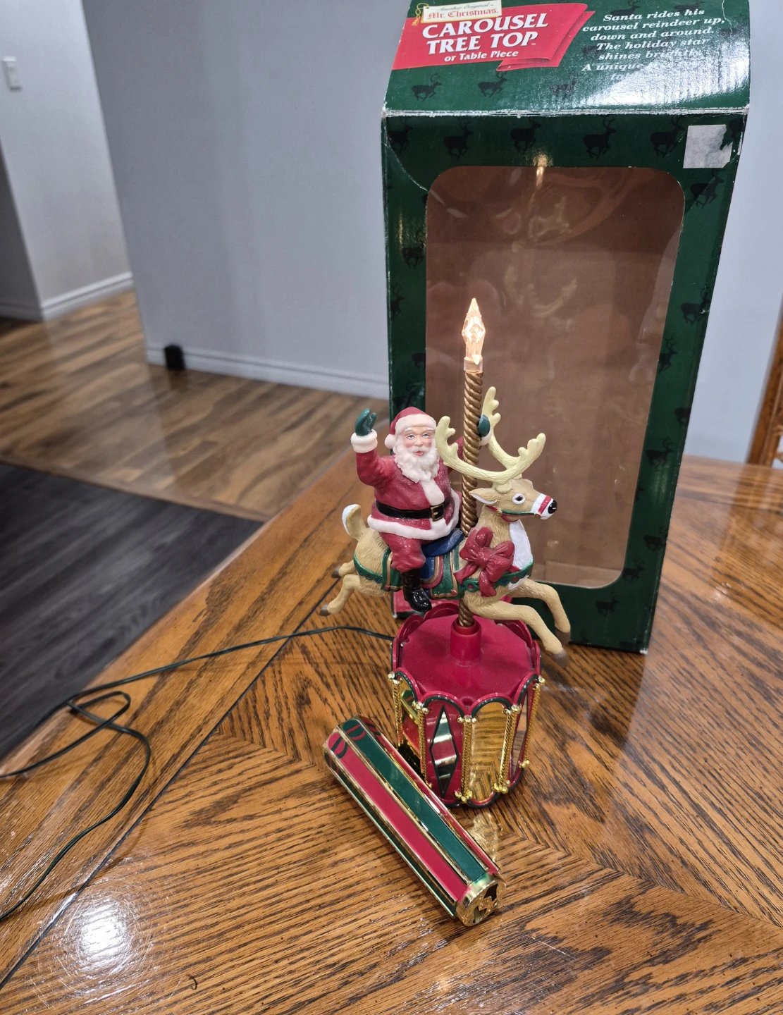 Vintage 1997 Mr. Christmas  Carousel Tree Topper / Tabletop - photo 4