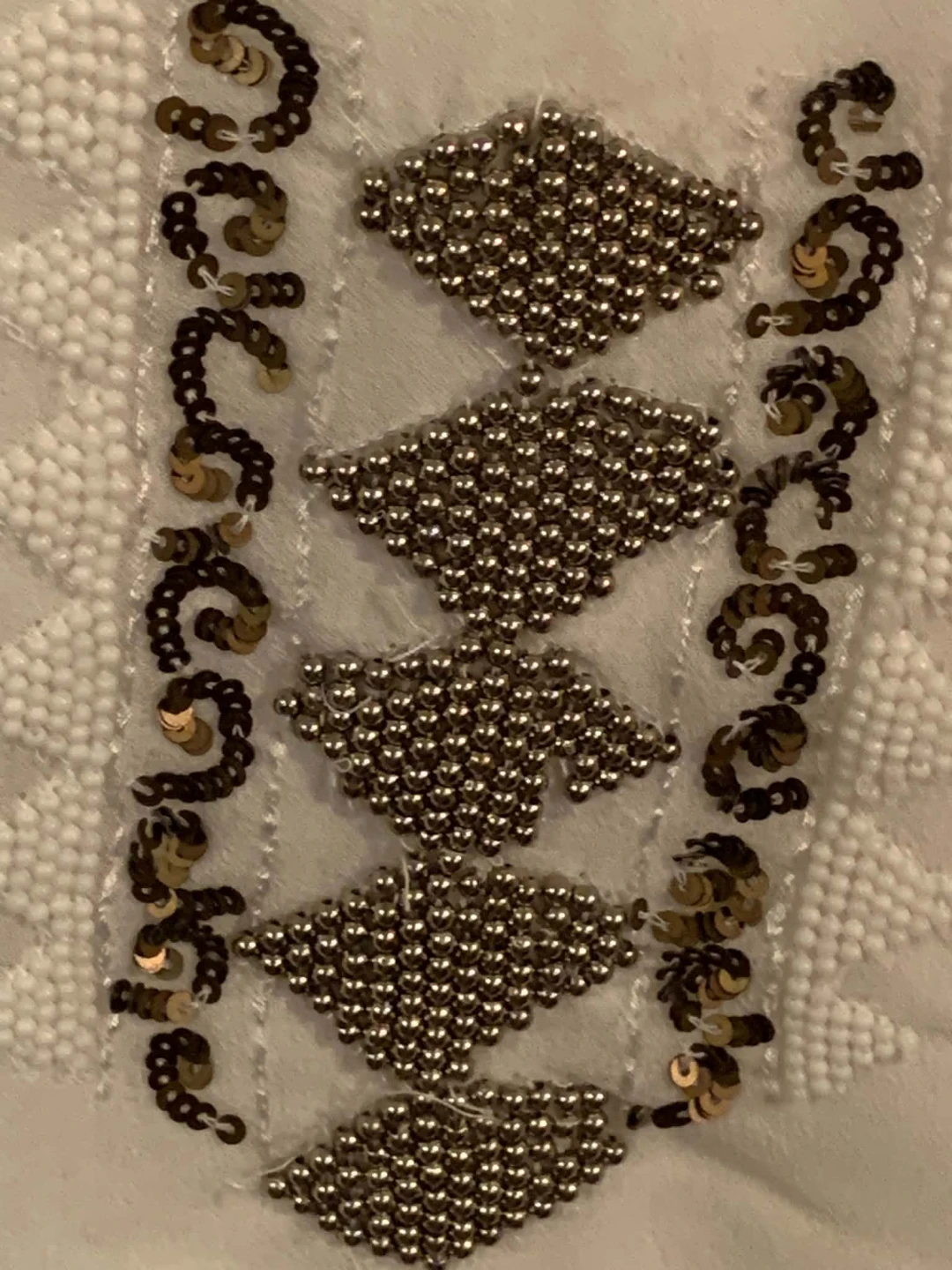 Expressions India White Beaded Tunic - photo 4