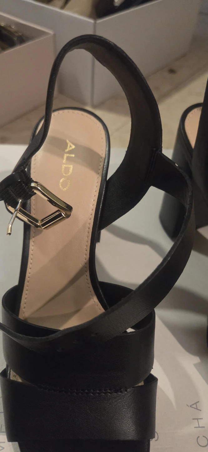 Aldo Caparosa Black Sandals Size 7.5 - photo 3