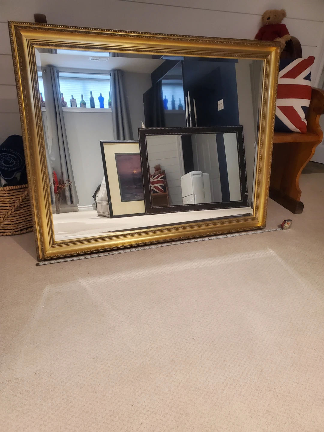 Large Gold Framed Mirror - photo 2