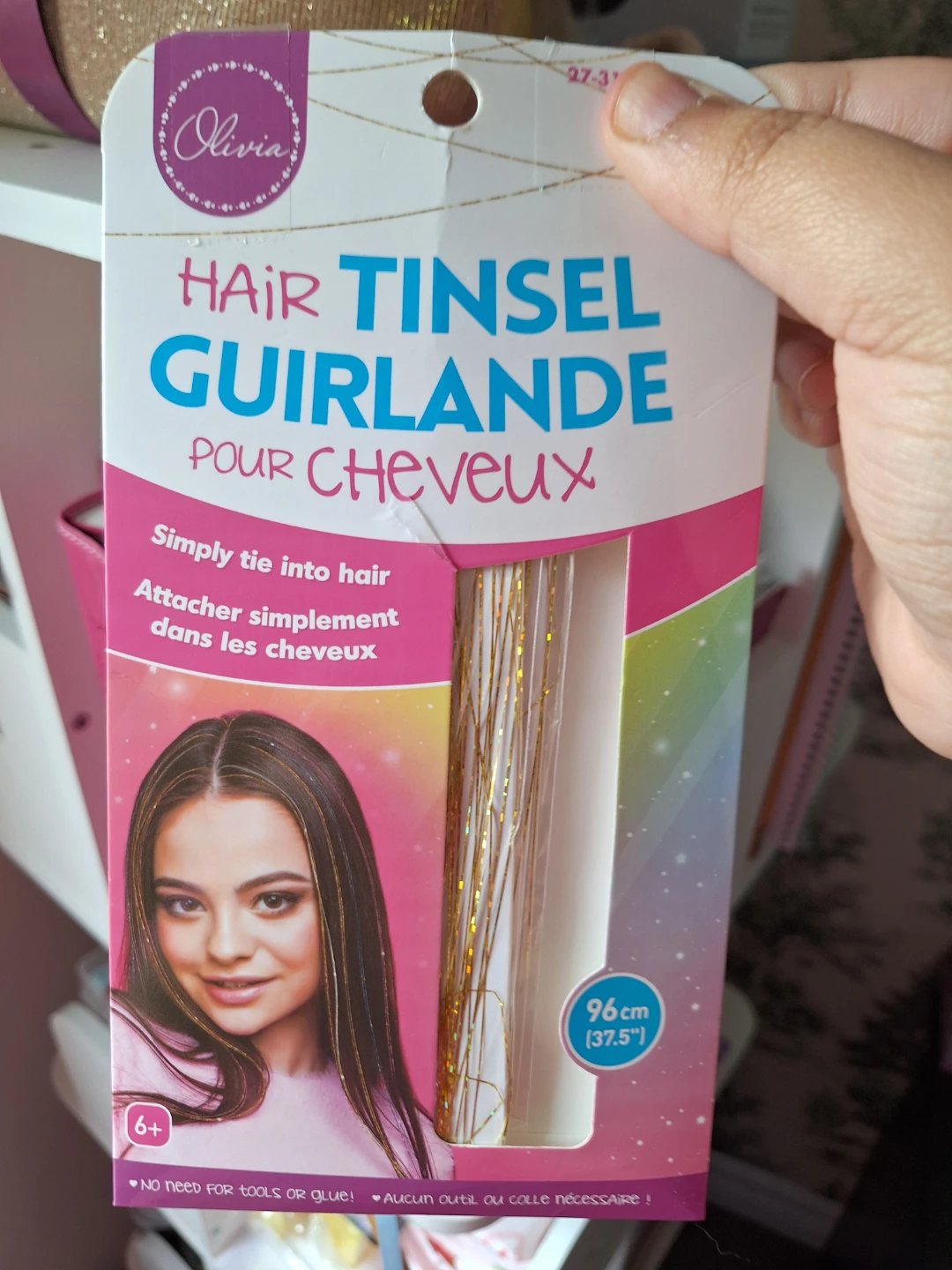 Olivia Hair Tinsel Gold