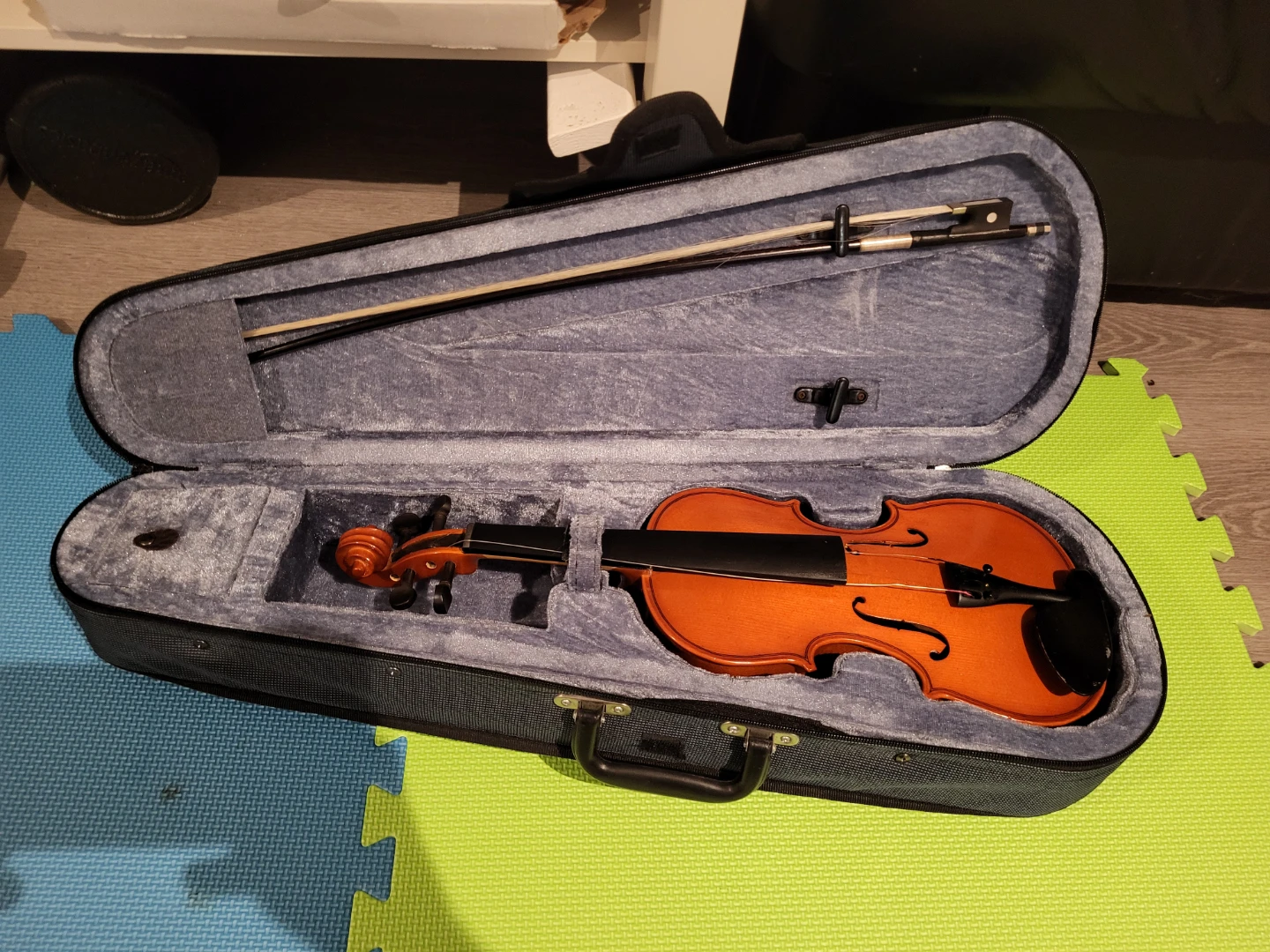 1/4 Violin with Case and Bow