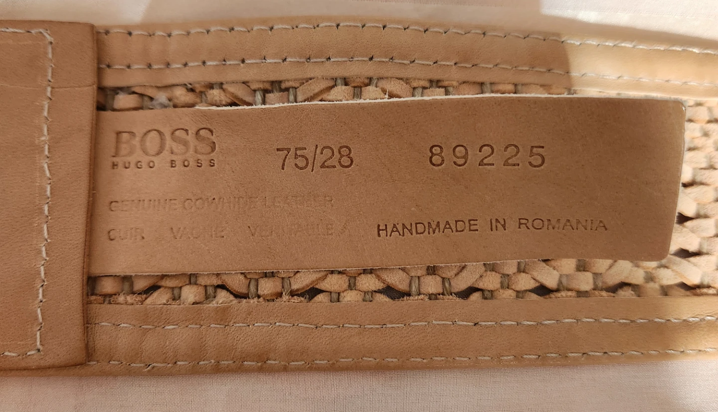 Hugo Boss Woven Leather Belt - photo 4