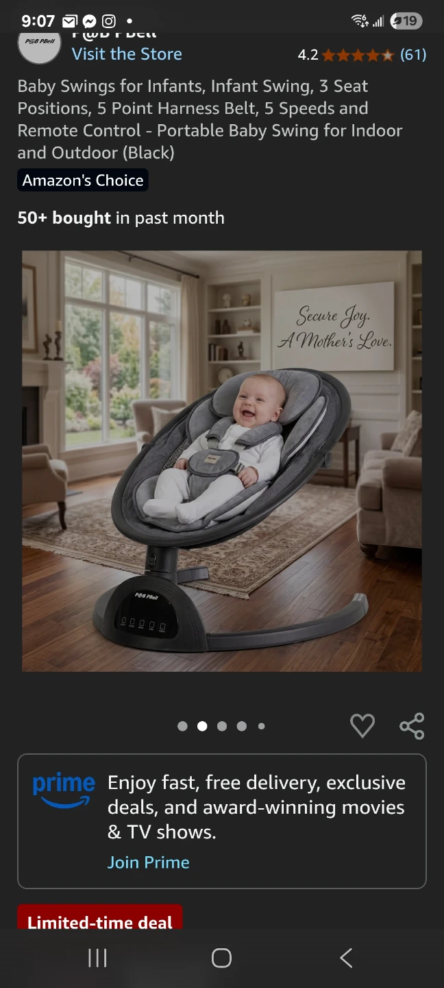 Baby Swings for Infants brand new - photo 2