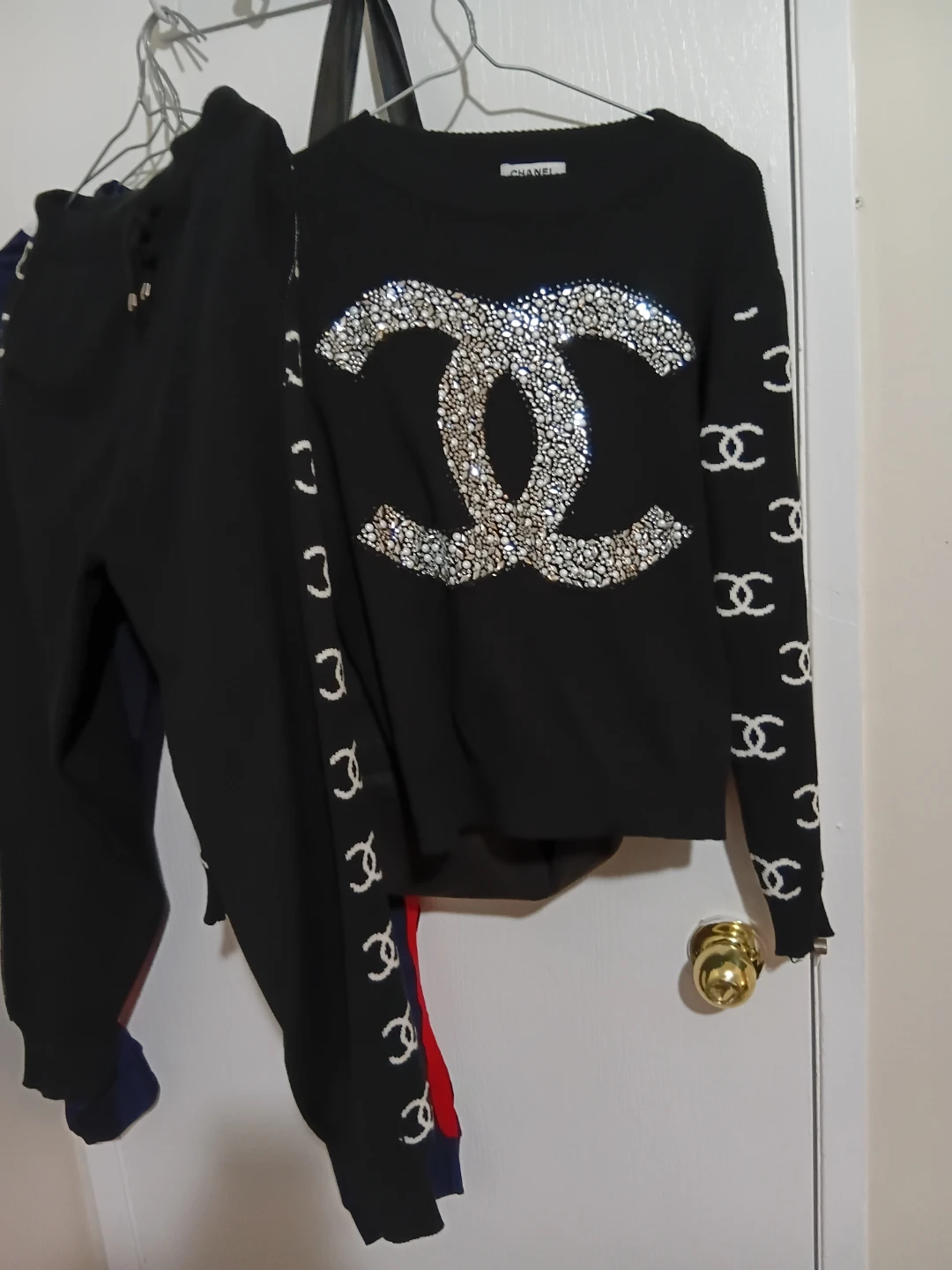 Chanel Black Jewelled Knit Sweater - photo 2