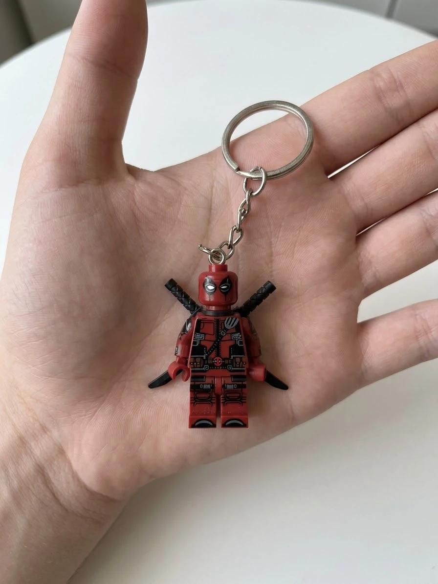 Deadpool Minifigure Keychain