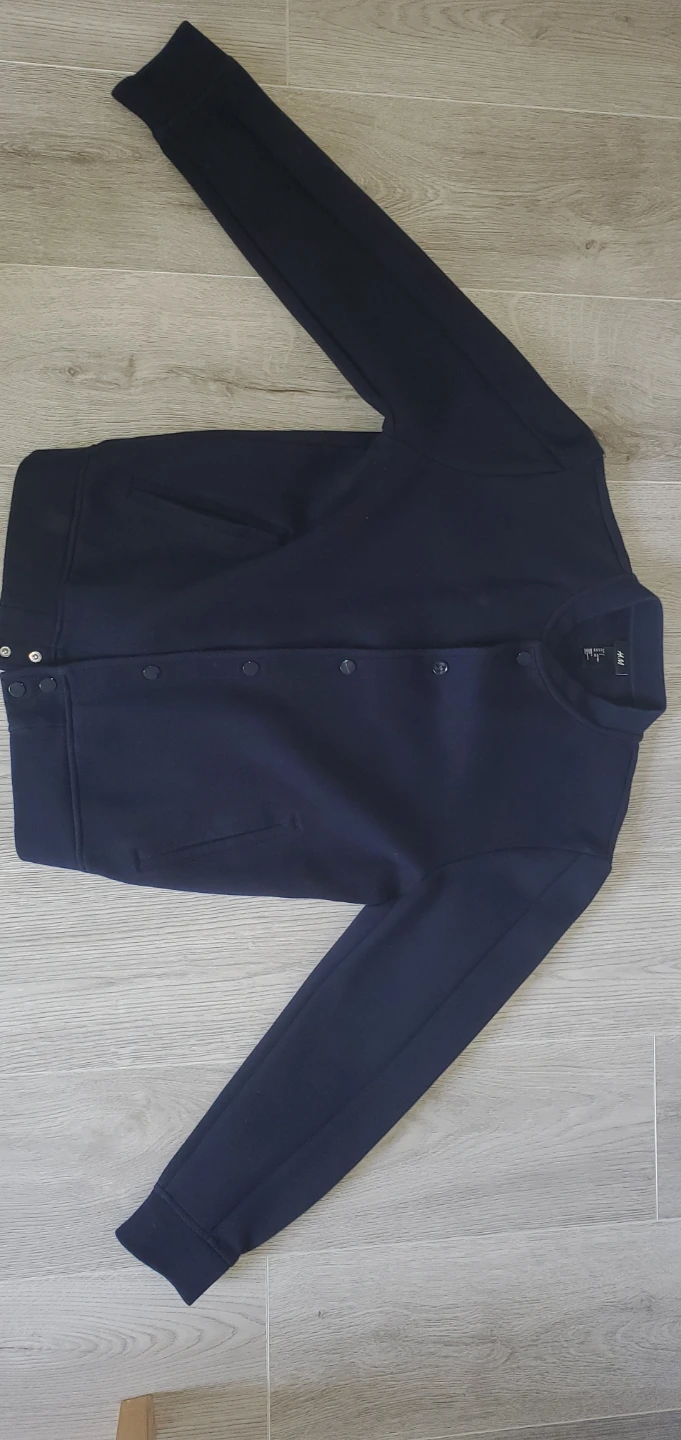 H&M Navy Blue Snap Button Jacket - photo 2