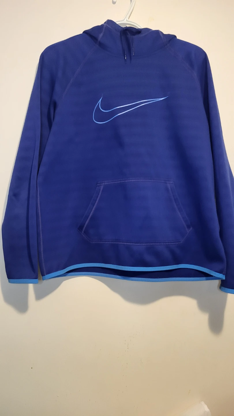 Nike blue hooded sweatshirt
