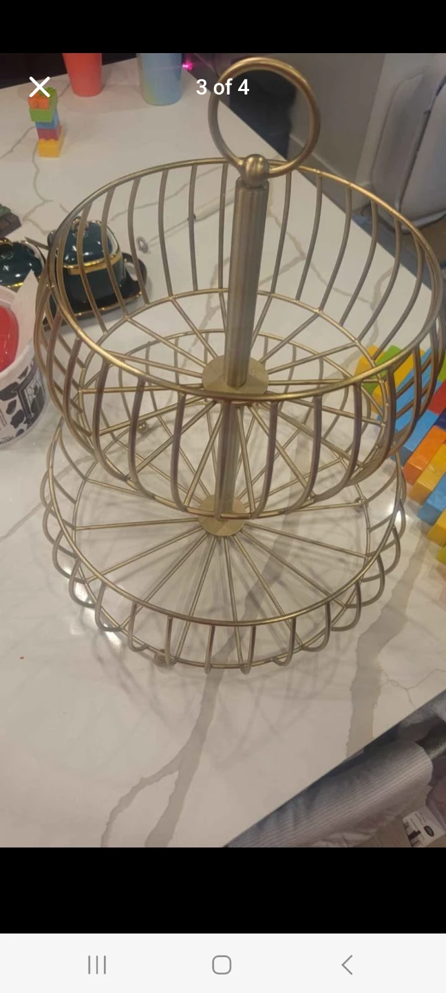 Over & Back 2-Tier Wire Basket - NEW out of the box - photo 3