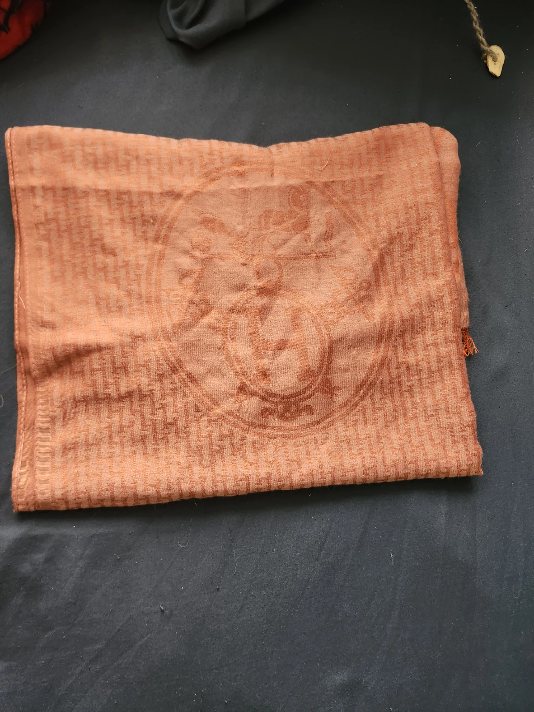 Hermes Orange Scarf