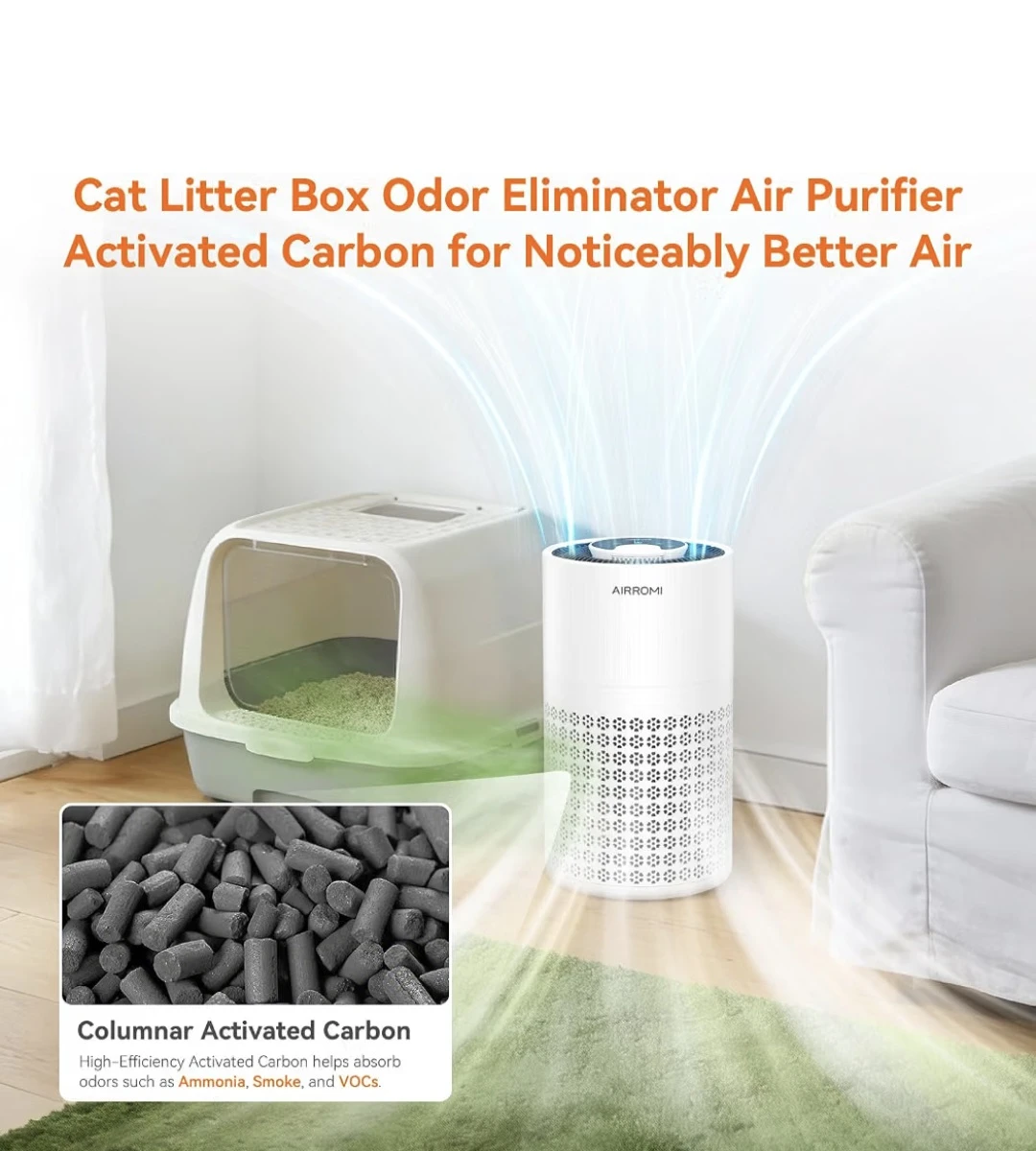 AIRROMI Air Purifier with Activated Carbon - photo 2