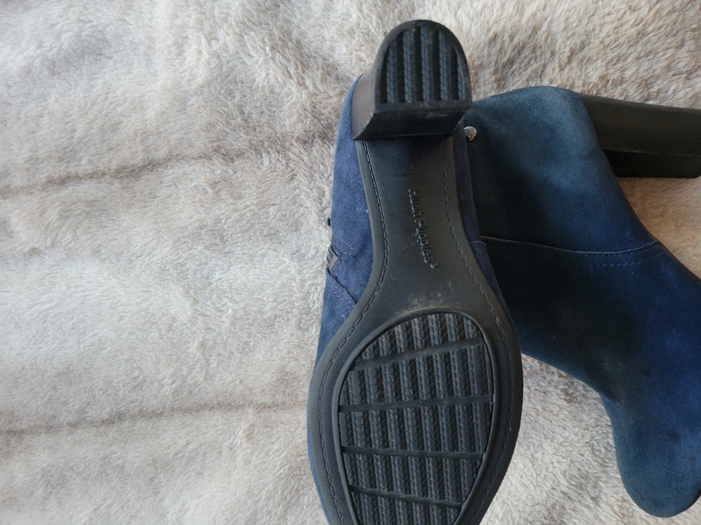 Hush Puppies blue suede booties - photo 2