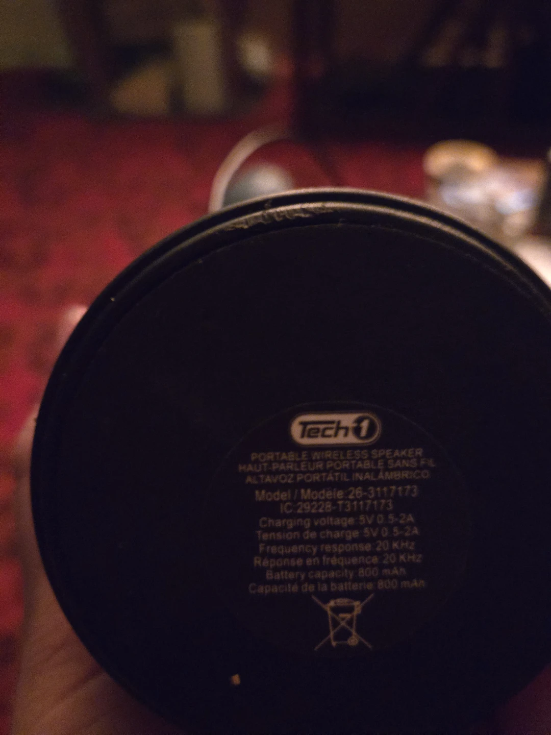 Tech1 Portable Wireless Speaker with Charging Chord. - photo 4