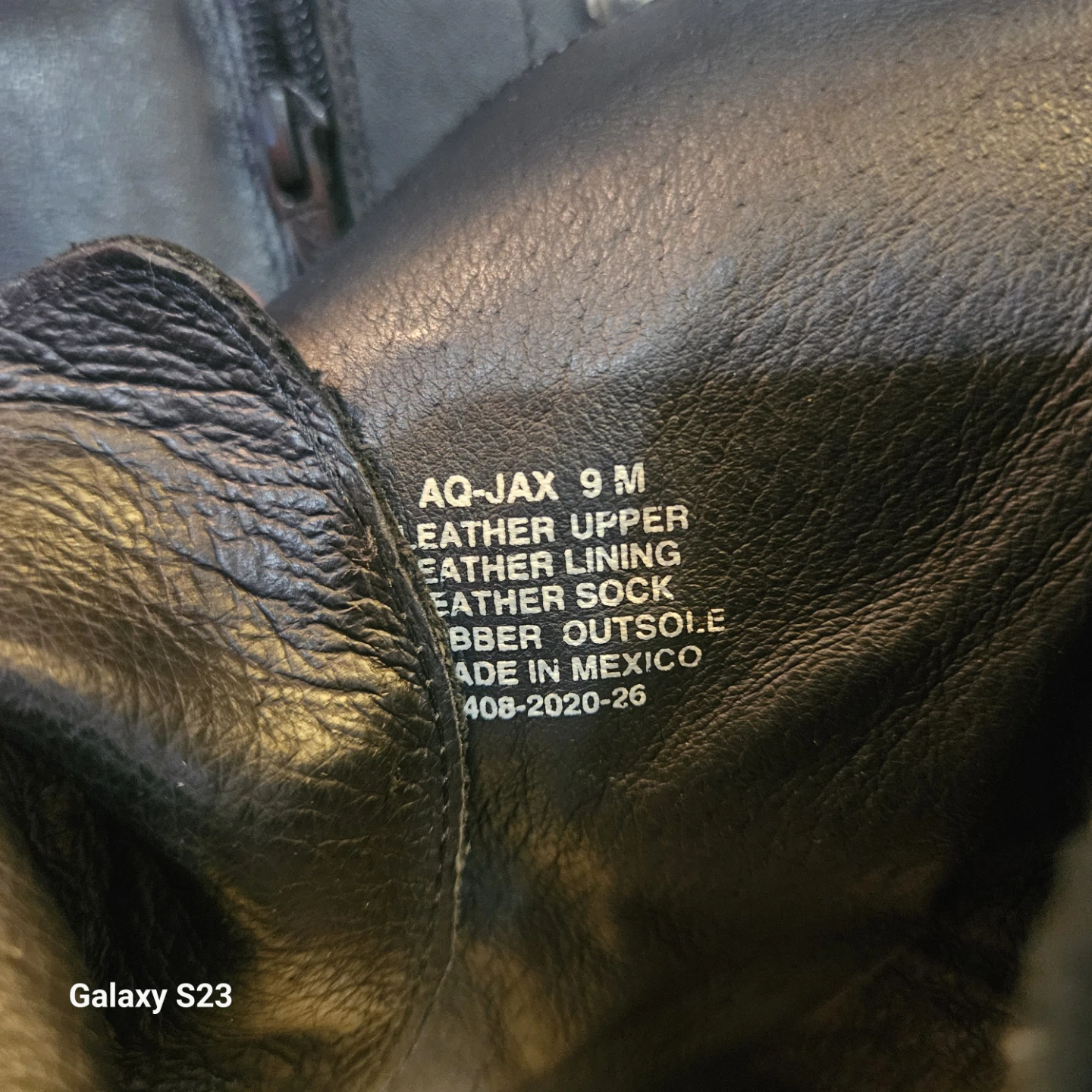 AQ-JAX Black Leather Combat Boots - photo 4