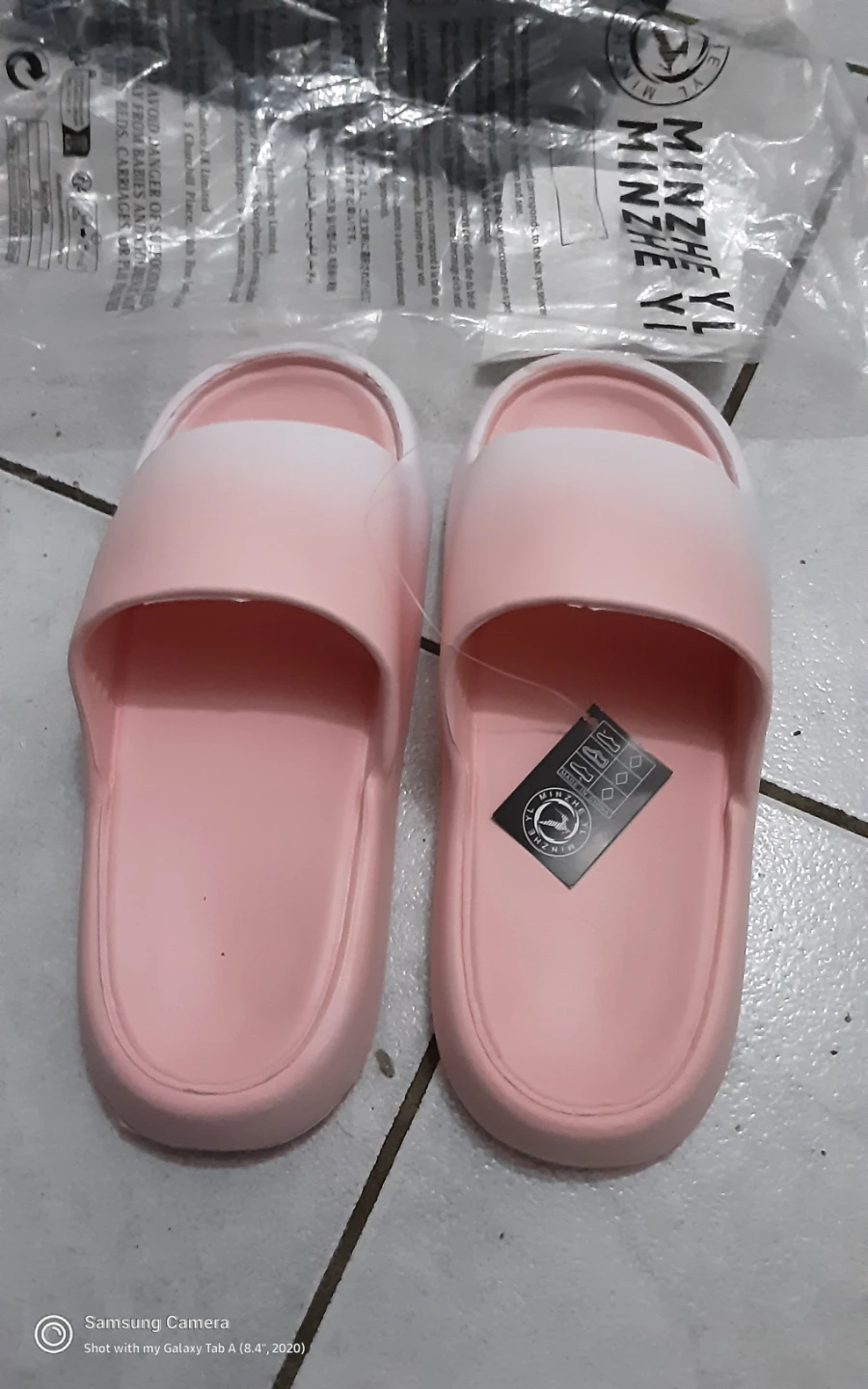 Minzhe YL Pink Slides - Size 40-41