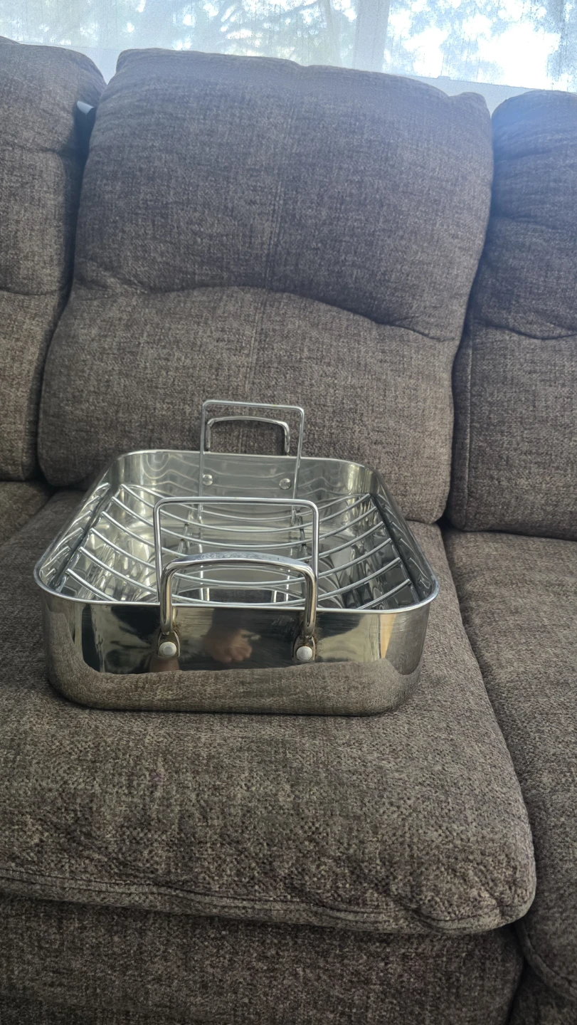 KitchenAid Stainless Steel Roasting Pan with Rack - photo 2
