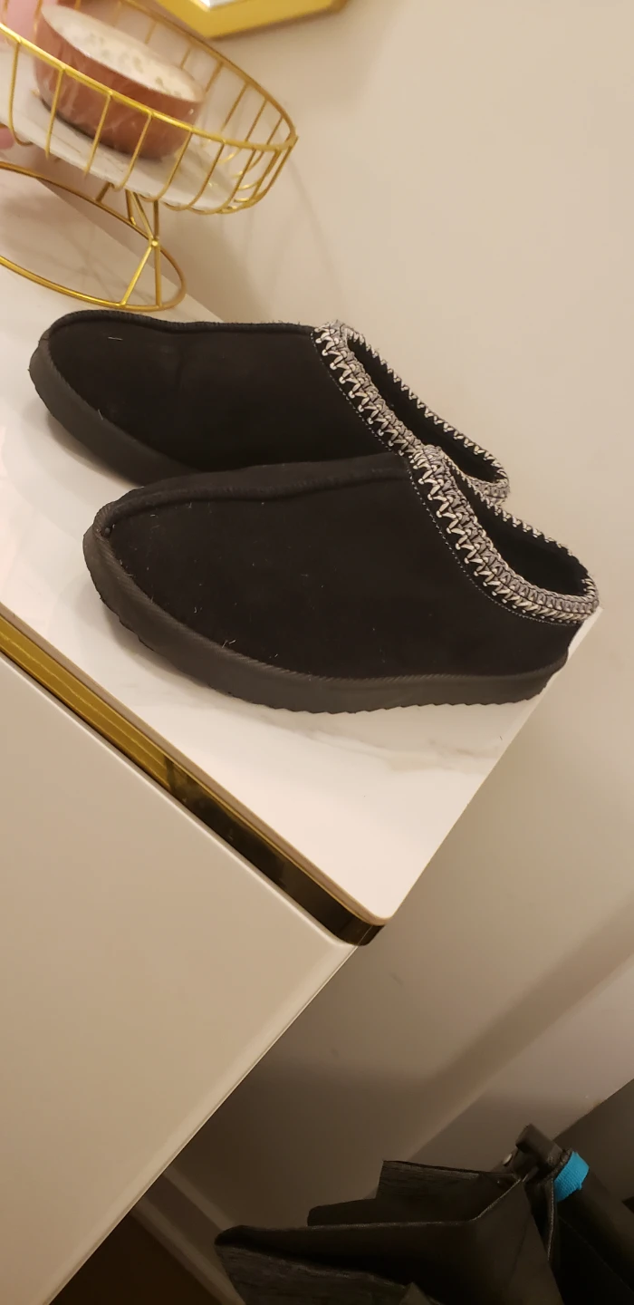 12 - 14 yr olds. Black tasman Slippers. - photo 2