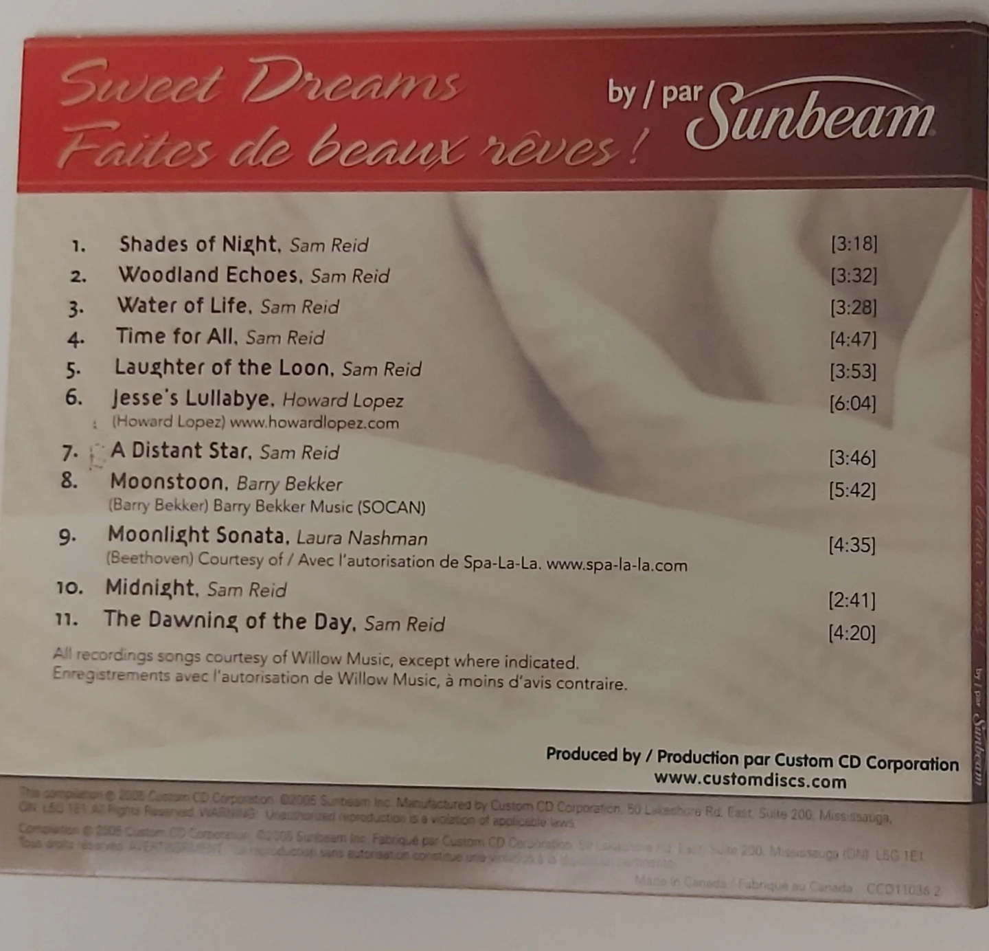 Sweet Dreams by Sunbeam Music CD - photo 2