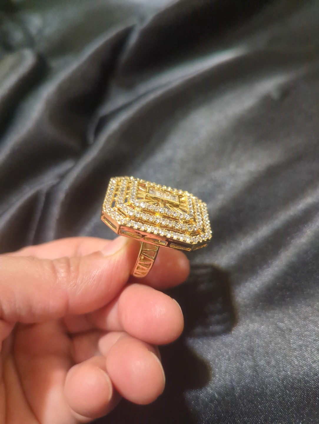 Gold-tone Statement Ring - photo 3